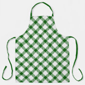 Groene geruite schort (Voorkant)