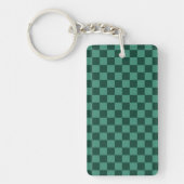 Groene geruite stijl sleutelhanger (Voorkant)