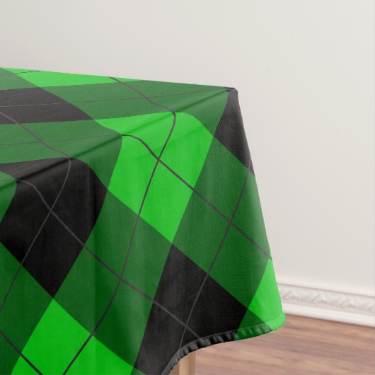 Groene geruite tafelkleed (Voorbeeld)