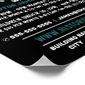 Groene geschiedenisboek, Adverteren geschiedeniscu Poster (Hoek)