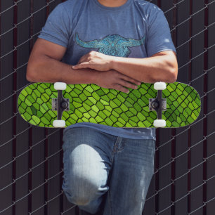 Groene geslepen glas look  persoonlijk skateboard