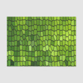 Groene geslepen glas look  tissuepapier (Voorkant)