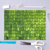 Groene geslepen glas look  tissuepapier (Craft)