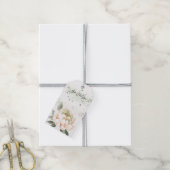 Groene gespikkelde pioen geschenklabels cadeaulabel (Met Touw)