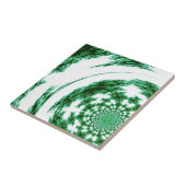Groene Gespinste Draad Tegeltje (Zijkant)