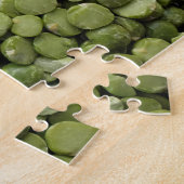 Groene gespleten erwt puzzel legpuzzel (Zijkant)