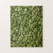 Groene gespleten erwt puzzel legpuzzel (Verticaal)