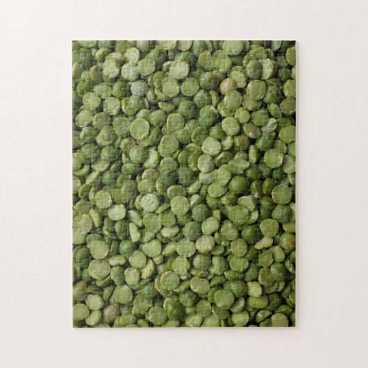 Groene gespleten erwt puzzel legpuzzel (Verticaal)
