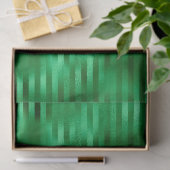 Groene gestreepte folie tissuepapier (Geschenk)