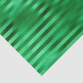 Groene gestreepte folie tissuepapier (Detail)
