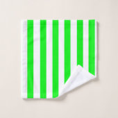Groene gestreepte handdoeken (Wasdoekje)