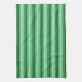Groene gestreepte keukenhanddoek (Verticaal)