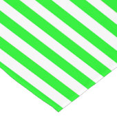 Groene gestreepte tafelrenner korte tafelloper (Hoek)