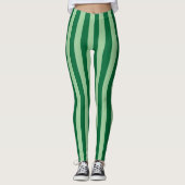 Groene gestripte Leggings (Voorkant)