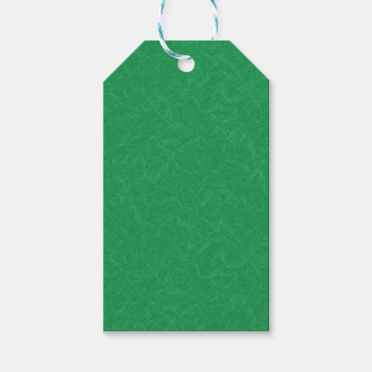 Groene gestructureerd oppervlak met wervelend patr cadeaulabel (Voorkant)