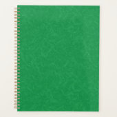 Groene gestructureerd oppervlak met wervelend patr planner (Voorkant)