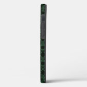 Groene getextureerde vierkantspatroon Hoesje-Mate Case-Mate iPhone Case (Achterkant / Links)
