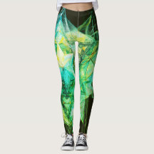 Groene Getinte Abstracte Kleuren op Aangepaste Mod