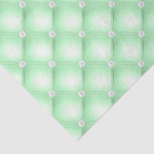 Groene getufte parels tissuepapier (Detail)