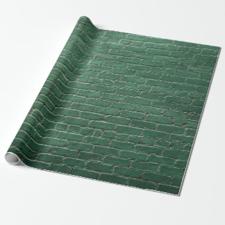 Groene geverfde wand cadeaupapier