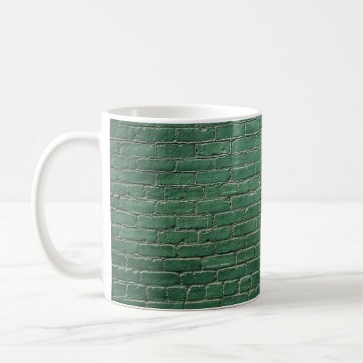 Groene geverfde wand koffiemok (Links)