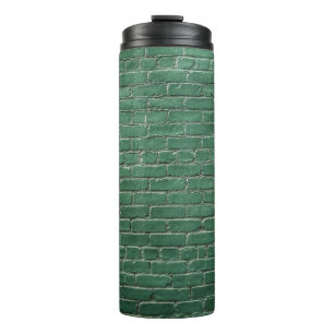 Groene geverfde wand thermosbeker