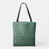 Groene geverfde wand tote bag (Achterkant)