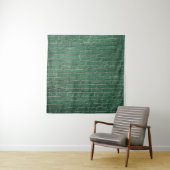 Groene geverfde wand wandkleed (In situ)