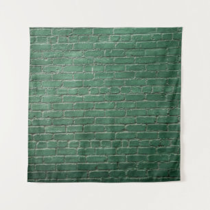 Groene geverfde wand wandkleed
