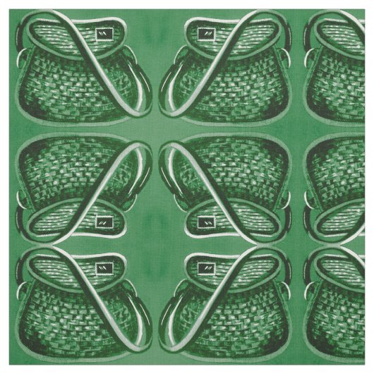 Groene  Geviste mandstof Stof (Swatch)