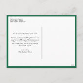 Groene Gezegende Typografie Foto Kerstmis Feestdagenkaart (Achterkant)