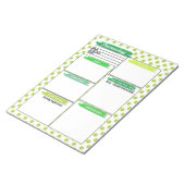 Groene Gezondheidszorg Student Farmacologie Sjablo Notitieblok (Schuin)