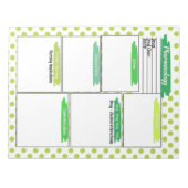 Groene Gezondheidszorg Student Farmacologie Sjablo Notitieblok (Voorkant)