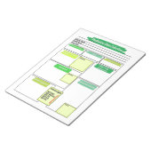 Groene Gezondheidszorg Student Medicatie Sjabloon Notitieblok (Schuin)