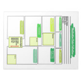 Groene Gezondheidszorg Student Medicatie Sjabloon Notitieblok (Voorkant)