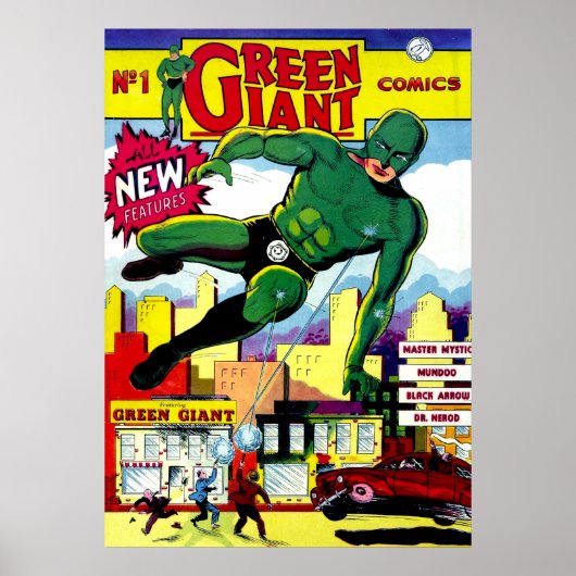 Groene Giant strips Poster (Voorkant)