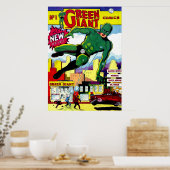 Groene Giant strips Poster (Keuken)