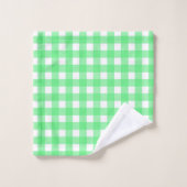 Groene gingham bad handdoek (Wasdoekje)
