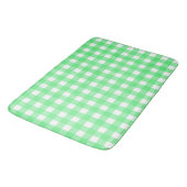 Groene gingham badmat (Gekanteld)