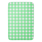 Groene gingham badmat (Voorkant Verticaal)