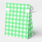 Groene gingham bedankdoosjes (Achterkant)
