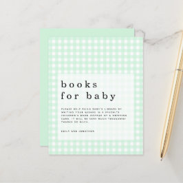 Groene Gingham Boeken voor Baby bijlage