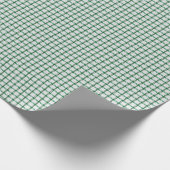 Groene Gingham Cadeaupapier (Hoek)
