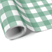 Groene Gingham Cadeaupapier (Rol Hoek)