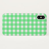 Groene gingham Case-Mate iPhone case (Achterkant (horizontaal))