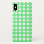 Groene gingham Case-Mate iPhone case (Achterkant)