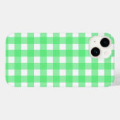 Groene gingham Case-Mate iPhone case (Achterkant (horizontaal))