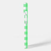 Groene gingham Case-Mate iPhone case (Achterkant / Links)