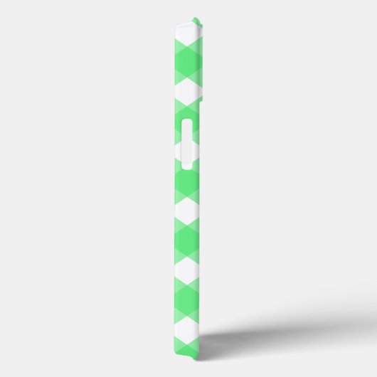 Groene gingham Case-Mate iPhone hoes (Achterkant / Rechts)
