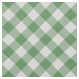 Groene Gingham Controleert Patroon Geometric Stof